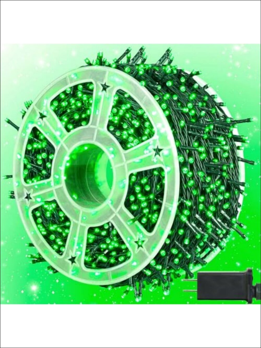 500 LED Green Halloween String Lights 164 FT Waterproof 8 Modes Memory Plug-in
